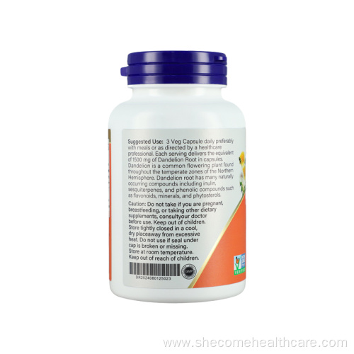 Dandelion root supports Digestive System Dandelion capsules